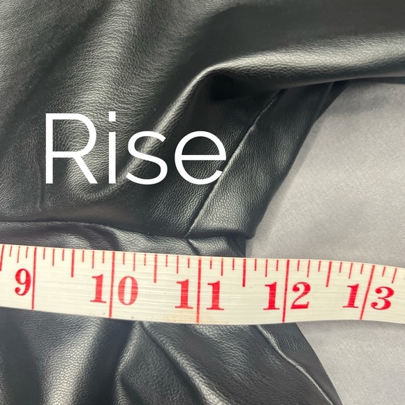 Zara Faux Leather Leggings with Zipper - Picture 8 of 8